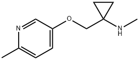 N-Methyl-1-(((6-methylpyridin-3-yl)oxy)methyl)cyclopropanamine Structure