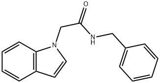 N-benzyl-2-(1H-indol-1-yl)acetamide Structure