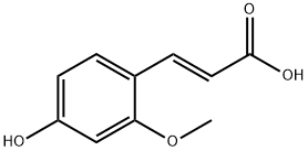 2-Propenoic acid, 3-(4-hydroxy-2-methoxyphenyl)-, (2E)-
 구조식 이미지