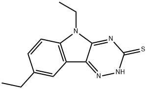 5,8-diethyl-5H-[1,2,4]triazino[5,6-b]indole-3-thiol Structure