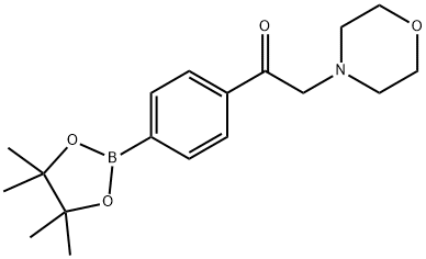 2-(Morpholin-4-yl)-1-[4-(tetramethyl-1,3,2-dioxaborolan-2-yl)phenyl]ethan-1-one Structure