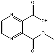 2,3-Pyrazinedicarboxylic acid, monomethyl ester Structure