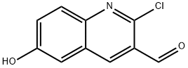 2-chloro-6-hydroxyquinoline-3-carbaldehyde 구조식 이미지