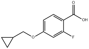 4-(Cyclopropylmethoxy)-2-Fluorobenzoic Acid Structure