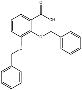 2,3-bis(benzyloxy)benzoic acid 구조식 이미지