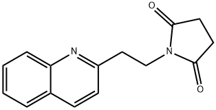 1-[2-(2-quinolinyl)ethyl]-2,5-pyrrolidinedione Structure
