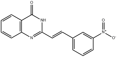 2-[(E)-2-(3-nitrophenyl)ethenyl]quinazolin-4(3H)-one Structure