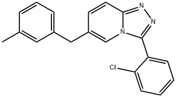 3-(2-Chlorophenyl)-6-(3-methylbenzyl)-[1,2,4]triazolo[4,3-a]pyridine Structure