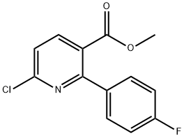 METHYL 6-CHLORO-2-(4-FLUOROPHENYL)NICOTINATE 구조식 이미지