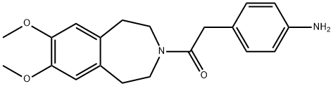 2-(4-aminophenyl)-1-(7,8-dimethoxy-4,5-dihydro-1H-benzo[d]azepin-3(2H)-yl)ethanone(WXG00929) Structure