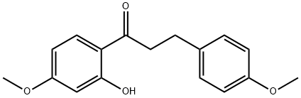 2'-Hydroxy-4,4'-dimethoxydihydrochalkone Structure