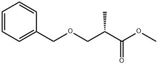 Propanoic acid, 2-methyl-3-(phenylmethoxy)-, methyl ester, (S)-
 Structure