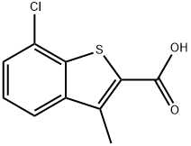 7-Chloro-3-methylbenzo[b]thiophene-2-carboxylic acid 구조식 이미지