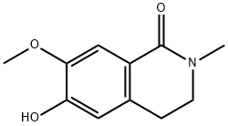 6-Hydroxy-7-methoxy-2-methyl-3,4-dihydroisoquinolin-1(2H)-one Structure