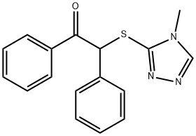 2-[(4-methyl-4H-1,2,4-triazol-3-yl)sulfanyl]-1,2-diphenylethanone Structure