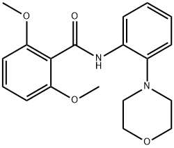 2,6-dimethoxy-N-[2-(morpholin-4-yl)phenyl]benzamide 구조식 이미지