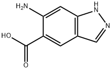 6-amino-1H-indazole-5-carboxylic acid 구조식 이미지