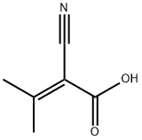 2-Cyano-3-methylbut-2-enoic acid 구조식 이미지