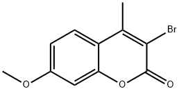 3-bromo-7-methoxy-4-methylchromen-2-one 구조식 이미지