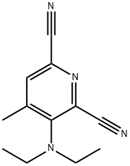 3-(Diethylamino)-4-methylpyridine-2,6-dicarbonitrile Structure