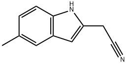 2-(5-methyl-1H-indol-2-yl)acetonitrile 구조식 이미지