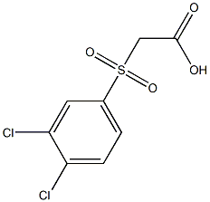 2-((3,4-dichlorophenyl)sulfonyl)acetic acid 구조식 이미지