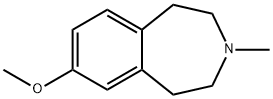 1H-3-Benzazepine, 2,3,4,5-tetrahydro-7-methoxy-3-methyl- 구조식 이미지