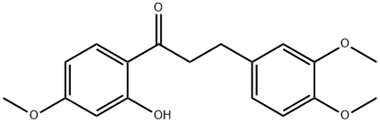 2'-Hydroxy-3,4,4'-trimethoxydihydrochalkone 구조식 이미지