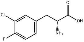 (2R)-2-AMINO-3-(3-CHLORO-4-FLUOROPHENYL)PROPANOIC ACID Structure