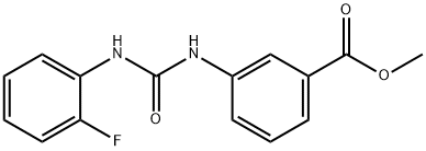 methyl 3-(3-(2-fluorophenyl)ureido)benzoate Structure