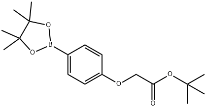 tert-butyl 2-(4-(4,4,5,5-tetramethyl-1,3,2-dioxaborolan-2-yl)phenoxy)acetate Structure