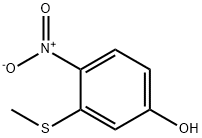 Phenol, 3-(methylthio)-4-nitro- Structure