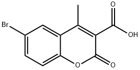 6-Bromo-4-methyl-2-oxo-2H-1-benzopyran-3-carboxylic acid Structure