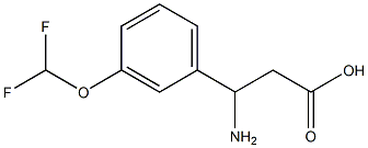 3-amino-3-(3-(difluoromethoxy)phenyl)propanoic acid 구조식 이미지