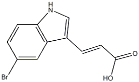 3-(5-bromo-1H-indol-3-yl)acrylic acid Structure