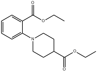 에틸1-(2-(에톡시카르보닐)페닐)피페리딘-4-카르복실레이트 구조식 이미지