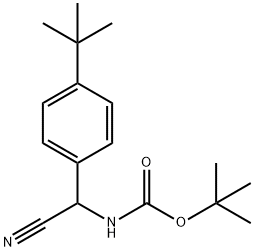 Tert-부틸N-[(4-Tert-부틸페닐)(시아노)메틸]카르바메이트 구조식 이미지