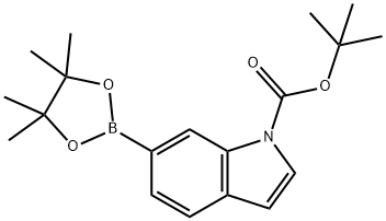 tert-butyl 6-(4,4,5,5-tetramethyl-1,3,2-dioxaborolan-2-yl)-1H-indole-1-carboxylate 구조식 이미지