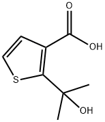 2-(2-hydroxypropan-2-yl)thiophene-3-carboxylicacid 구조식 이미지