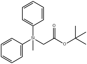 t-Butyl (Methyldiphenylsilyl)acetate Structure