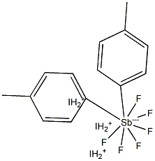 Iodonium bis(4-methylphenyl) Hexafluoroantimonate
 Structure