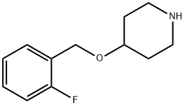 4-(2-fluorobenzyloxy)piperidine Structure