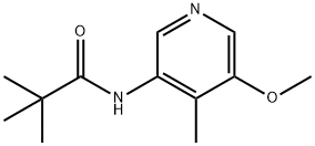 N-(5-Methoxy-4-methylpyridin-3-yl)pivalamide Structure