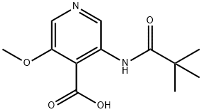 3-methoxy-5-pivalamidoisonicotinicacid Structure