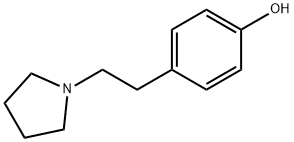 4-(2-(Pyrrolidin-1-yl)ethyl)phenol 구조식 이미지