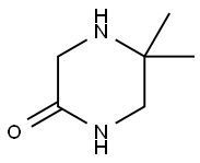 5,5-dimethylpiperazin-2-one Structure