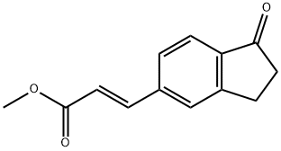 (E)-methyl 3-(1-oxo-2,3-dihydro-1H-inden-5-yl)acrylate 구조식 이미지