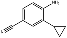 4-amino-3-cyclopropylbenzonitrile Structure