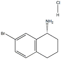 (R)-7-Bromo-1,2,3,4-tetrahydro-naphthalen-1-ylamine hydrochloride Structure