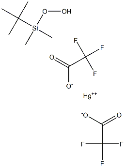 t-Butyldimethylsilyl Hydroperoxide-Mercury(II) Trifluoroacetate Structure